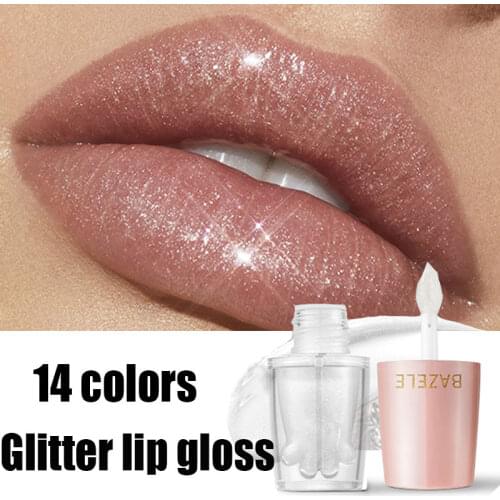 Waterproof Glitter Matte Lip Gloss Velvet Long Lasting Moisturizing Lipstick Sexy Red Lip Balm Women Makeup Cosmetics 14 Colors
