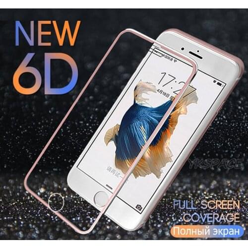 5Colors 3D Curved Alloy Edge Full Cover 9H HD Tempered Glass For iPhone 6 6S 7 8 Plus X XS 11 12 Mini Pro Max Screen Protector