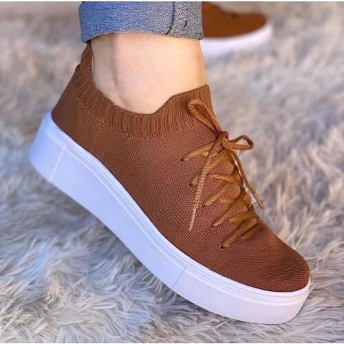 Women Shoes 2021 Plus Size Casual Shoes Women Breathable Flat Shoes Women Platform Round Toe Increase Shoes Zapatos De Mujer