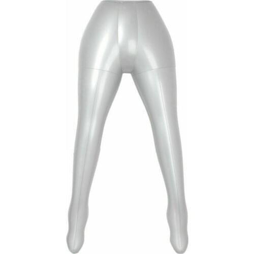 Woman Legs Inflatable Mannequin PVC Female Pants Underwear Model Silver For Sewing DIY Clothes Store Accessories