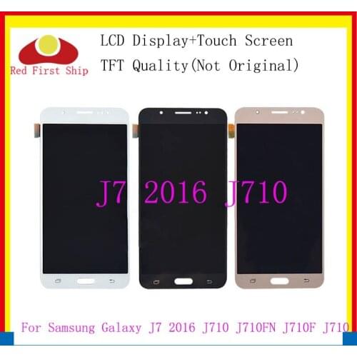 10Pcs/lot TFT For Samsung Galaxy J7 2016 J710 J710F J710FN J710Y LCD Display LCDs Touch Screen Digitizer Assembly Replacement