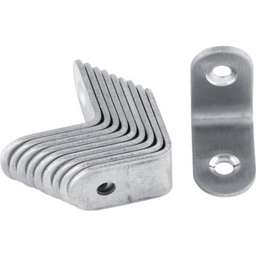 10PCS Stainless Steel Corner Code Right Angle Bracket Brace Joint Shelf Triangle Shelf Support Furniture Connection Piece Access