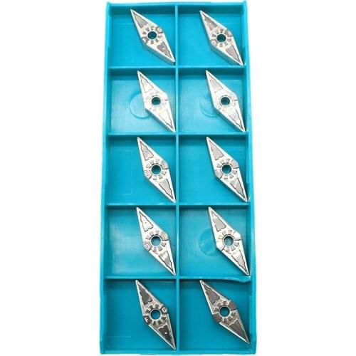 10PCS VNMG160404 MTCT3000 External Turning Tools Cermet Grade Carbide Insert Lathe Cutter Tool Tokarnyy Turning Insert