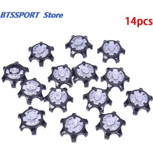 14pcs Golf shoes soft Spikes Pins 1/4 Turn Fast Twist Shoe Spikes Replacement Set Golf Training Aids