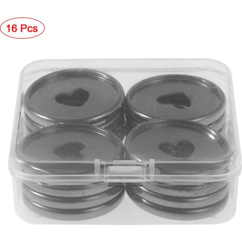 16Pc Plastic Binding Discs Heart Shape Expansion Ring Disc Notebook Paper Document Organizer Mini Storage Disc Tools for Journal
