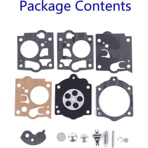 3pcs Carb Repair Kit For McCulloch Mac PROMAC 700 8200 PM 10 10-10 K10-SDC Use Garden Tools Lwan Mower Trimmer Replacement Carbs