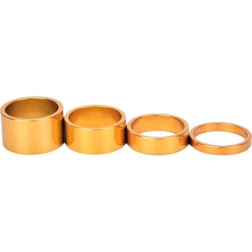 4pcs Road Bicycle Aluminum Alloy Headset Washer MTB Bike Front Fork Stem Spacers Cycling Accessories 03KA