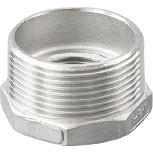 5pcs Stainless Steel Thread Adapter Reducer Pipe Fitting Joint Replacement Part Easy Install Tube Quick Release Male X Female