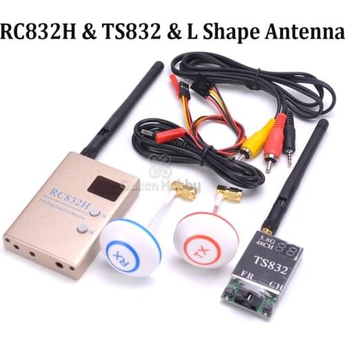 5.8G FPV 600mW 48 Channels TS832 RC832 RC 832 Wireless AV Transmitter and Receiver Fatshark / Blacksheep antenna Set for F450