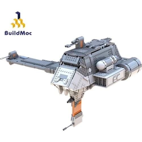 BuildMoc Star Plan Transporter Construct The Clone Building Blocks MOC Star Plan Battleship Model Bricks Toys For Children Gifts