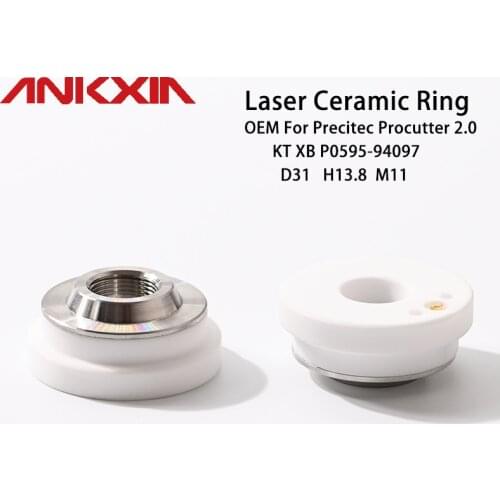 OEM Precitec Ceramic For Procutter 2.0 Fiber Laser Cutting Head KT XB P0595-94097 Dia.31mm H13.8 M11