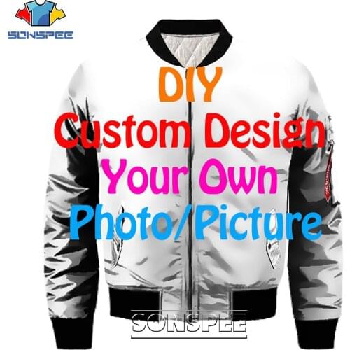 LIASOSO 3D Custom Made DIY Winter Thick Men Bomber Jackets Army Military Oversized Casual Flight Jacket Adult Coat Drop Ship