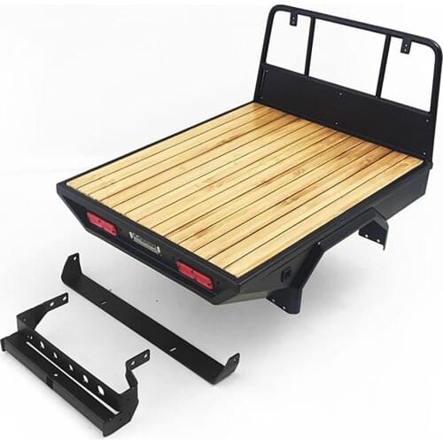 Metal Rear Trail Bed Plank Back Bucket for 1/10 killerbody LC70 RC Car Accessories