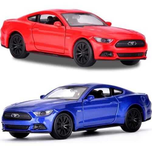 1:36 scale Alloy pull back car model, High simulation ford mustang Sports Car,Two open doors,sound light toy, Free Shipping