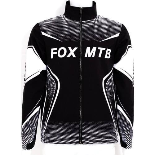 Men Thermal Cycling Jacket Winter Bicycle Clothing Windproof Ropa Invierno Ciclismo 2021 New FOXMTB Sports Coat Road Bike Jersey