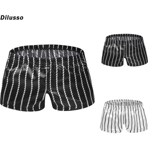 Mens Casual Beach Trunks New Fashion Cashion Personality Striped Swim Shorts Outdoor Summer Male Beach Swimming Pants Swimwear