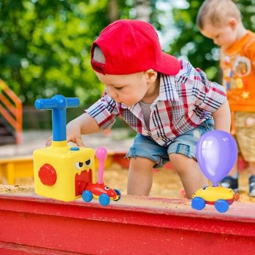 Scientific Experiments Educational Balloon Powered Launch Car Toy for Kids Physical Power Test Balloon Powered Toy Car