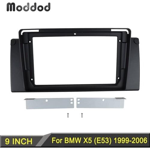 9 inch Fascias Fit for BMW X5 (E53) 1999-2006 Dash Installation Trim kit Face Plate GPS DVD Stereo Panel Radio Frame Bezel
