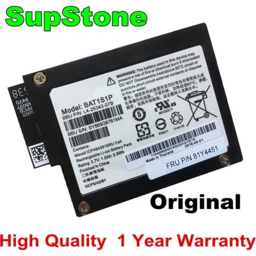 SupStone Genuine Original BAT1S1P Raid Battery For IBM ServeRAID iBBU08 M5000 M5016 M5110 M5014 9261-8i 81Y4451 81Y4490 L4-2534