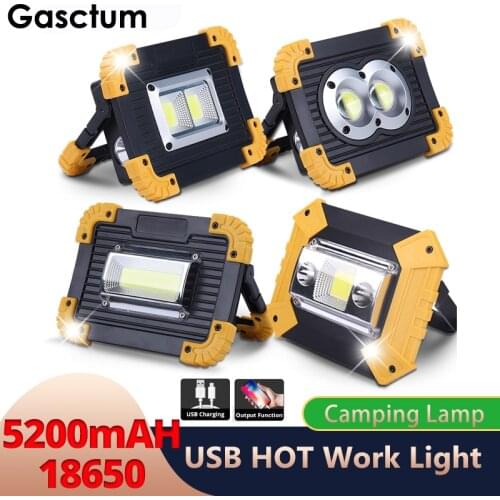 5200Mah LED Portable Spotlight 8000LM Super Bright Led Work Light Rechargeable for Outdoor Camping Lampe Led Flashlight by 18650