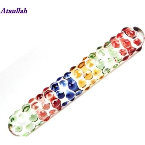 Crystal Glass Dildo Anal Beads Butt Plug Women Masturbator Personal Massager G-Spot Stimulation Adult Sex Toys For Women ST222