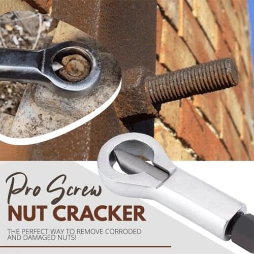 9-27mm Nut Wrench Breaker Splitter Crackers Screw Remover Extractor Rusty Nut Separator Removal Accessory DropShipping