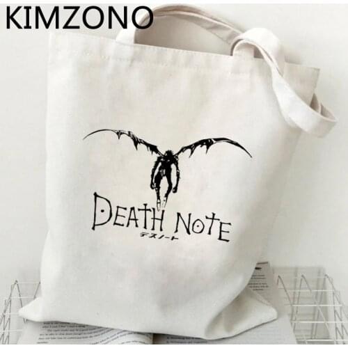 Death Note Misa Amane shopping bag canvas tote bolso handbag recycle bag grocery bag sacola woven sac cabas ecobag sac toile