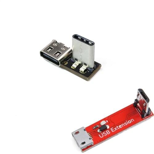 GEPRC Right Angle Micro Type C USB Adapter Board Transfer Extension Module Cable Female to Male for RC Drone Parts Accs