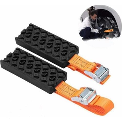 Disbursement Version Anti-Skid Car Tire Traction Blocks With Bag Emergency Snow Mud Sand Tire Chain Straps For Snow Mud Ice
