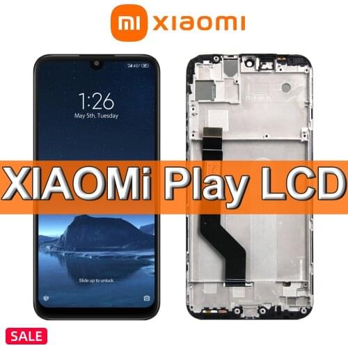 Original For 5.84" Xiaomi Mi Play LCD Display With Frame Touch Screen Digitizer Assembly For Xiaomi Play LCD Repair Parts