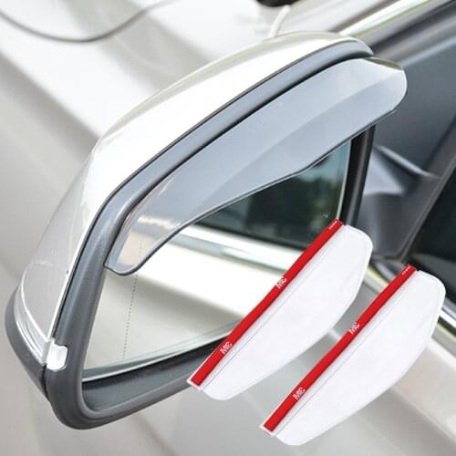 2 piece/Pair Black Transparent Universal Auto Parts Rearview Mirror Protector Rain Cover Car Rearview Mirror Eyebrow Rain Cover