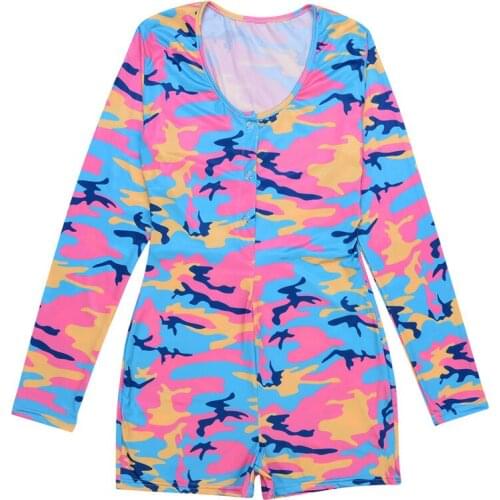 2020 Fashion Womens Floral Long Sleeve Yoga Suit Romper Deep V Stretch Slim Playsuit Bodycon Sleeveless Jumpsuit Romper Trousers