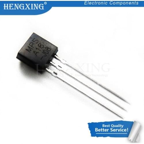 50pcs/lot MPSA18 A18 TO-92 Bipolar Transistors - BJT 200mA 45V In Stock