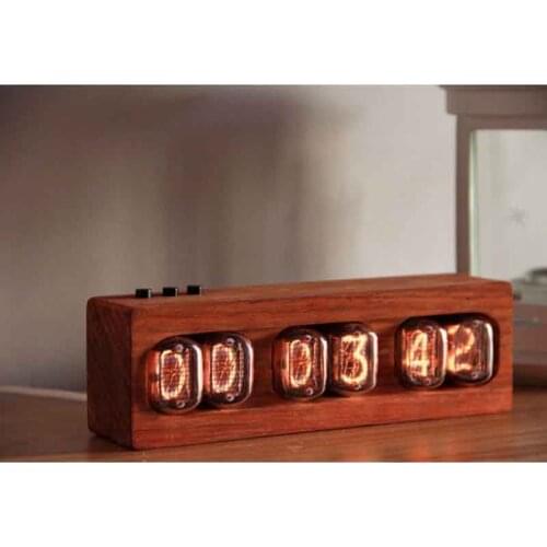 6-Bit Glow Clock In12 Tube IN12 Nixie Digital LED Clock Beautiful Gift Safflower Pear DIY Ornaments