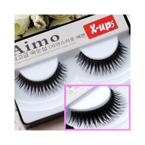 AIMO hard terrier X- UP5 false eyelash natural cross small dense daily life makeup makeup 10 PCS