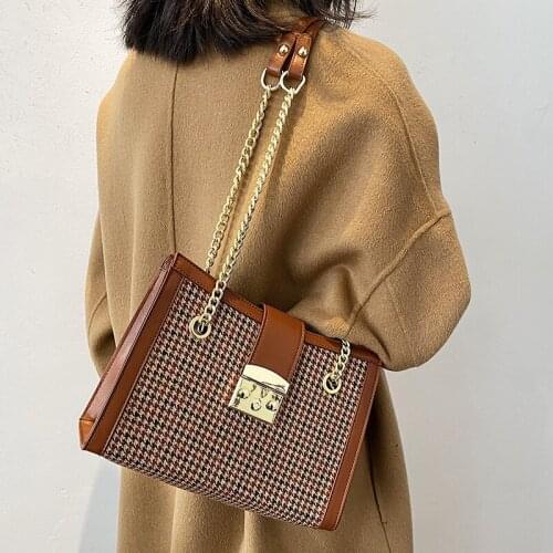 Designer Chain Women Pu Leather Handbags Shoulder Bags High Quality Ladies Small Messenger Bag Famous Brands Female Tote Bags