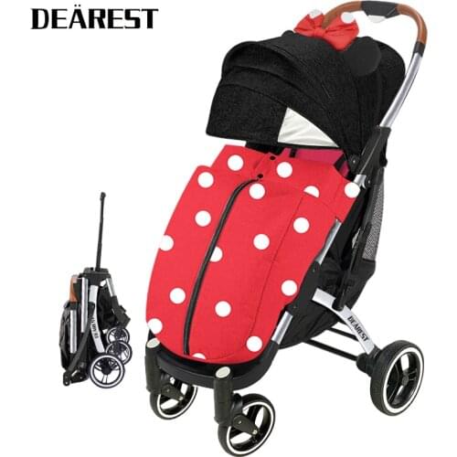 Dearest Pro High Landscape Stroller Can Sit Or Lie Super Lightweight Folding Four-Wheel Shock Absorbers Stroller Four Seasons