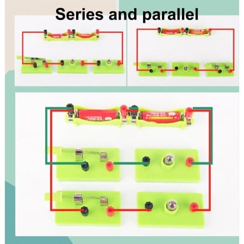 ABS Experiment Teaching Hands-on Ability Toy Kids Basic Circuit Electricity Learning Kit Physics Educational Toys For Children