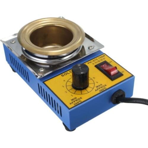 Electric Soldering Irons Pot 150W Temperature Controlled Desoldering Bath Tin Melting Plate Tin Cans 50mm 220V 150W
