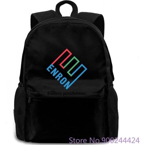 Enron White Endless Possibilities S-3XL Paul Rand Print Man Short Men High Quality backpack