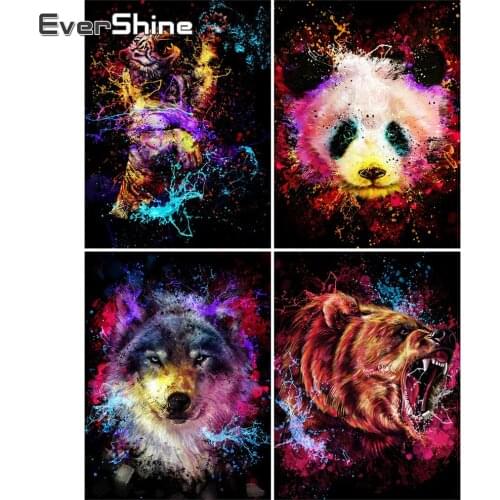 EverShine Diamond Painting Panda Picture Of Rhinestones Diamond Mosaic Animal Full Square Embroidery Cross Stitch Handmade Hobby