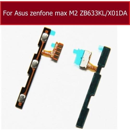 Power Volume Flex Cable For Asus ZenFone Max M2 ZB633KL X01DA AD Power Side Button Replacement Parts