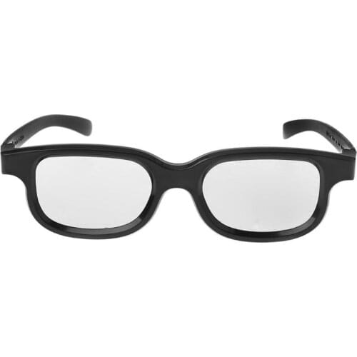 Circular Polarized Passive 3D Stereo Glasses Black For 3D TV Real D IMAX Cinemas