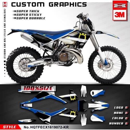 KUNGFU GRAPHICS Dirt Bike Sticker Vinyl Wraps for TE FE TX FX FS TC FC 125 150 250 300 350 450 501 2016 2017 2018 2019