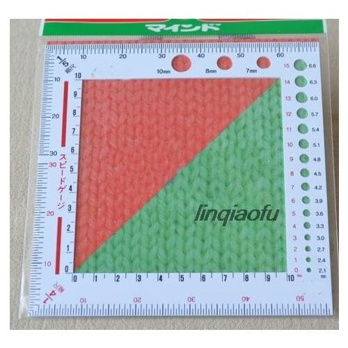 Multi-function bar needle measuring ruler for high quality knitting, density ruler