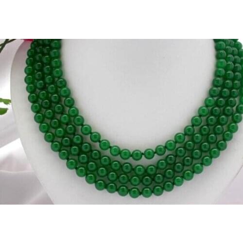 Fashion 100" 8mm nature round AA necklace