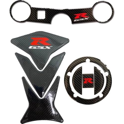 Carbon Fiber Motorcycle Fuel Tank Cap Fuel Tank Protector Decal Three Claw Sticker For Suzuki GSXR600/750 K4 K5 GSXR1000 K3 K4