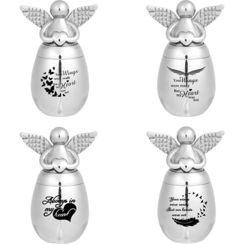 Small Keepsake Urns for Human/Pet Ashes, Mini Cremation Urns for Ashes Stainless Steel Memorial Ashes Holder