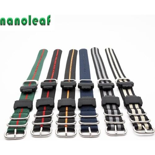 Table Accessories Nylon Strap Adapters For Casio G-Shock Replace Bracelet Sliver Ring Buckle Bracelet Men Watchband