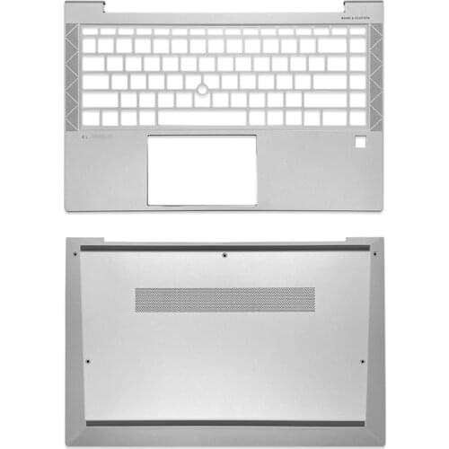 NEW For HP EliteBook 840 G7 745 G7 Laptop Palmrest Upper Case/Bottom Lower Cover Silver 6070B1707701 6070B1707601